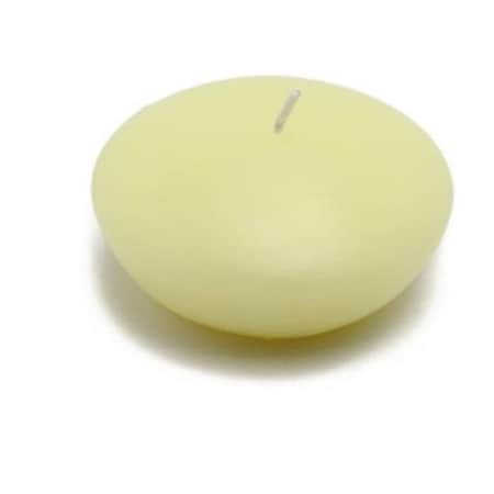 Zest Candle CFZ-046 3 In. Ivory Floating Candles -12pc-Box